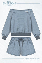 Alpha Omicron Pi Cozy Hour Off The Shoulder Set