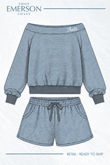 Kappa Alpha Theta Cozy Hour Off The Shoulder Set