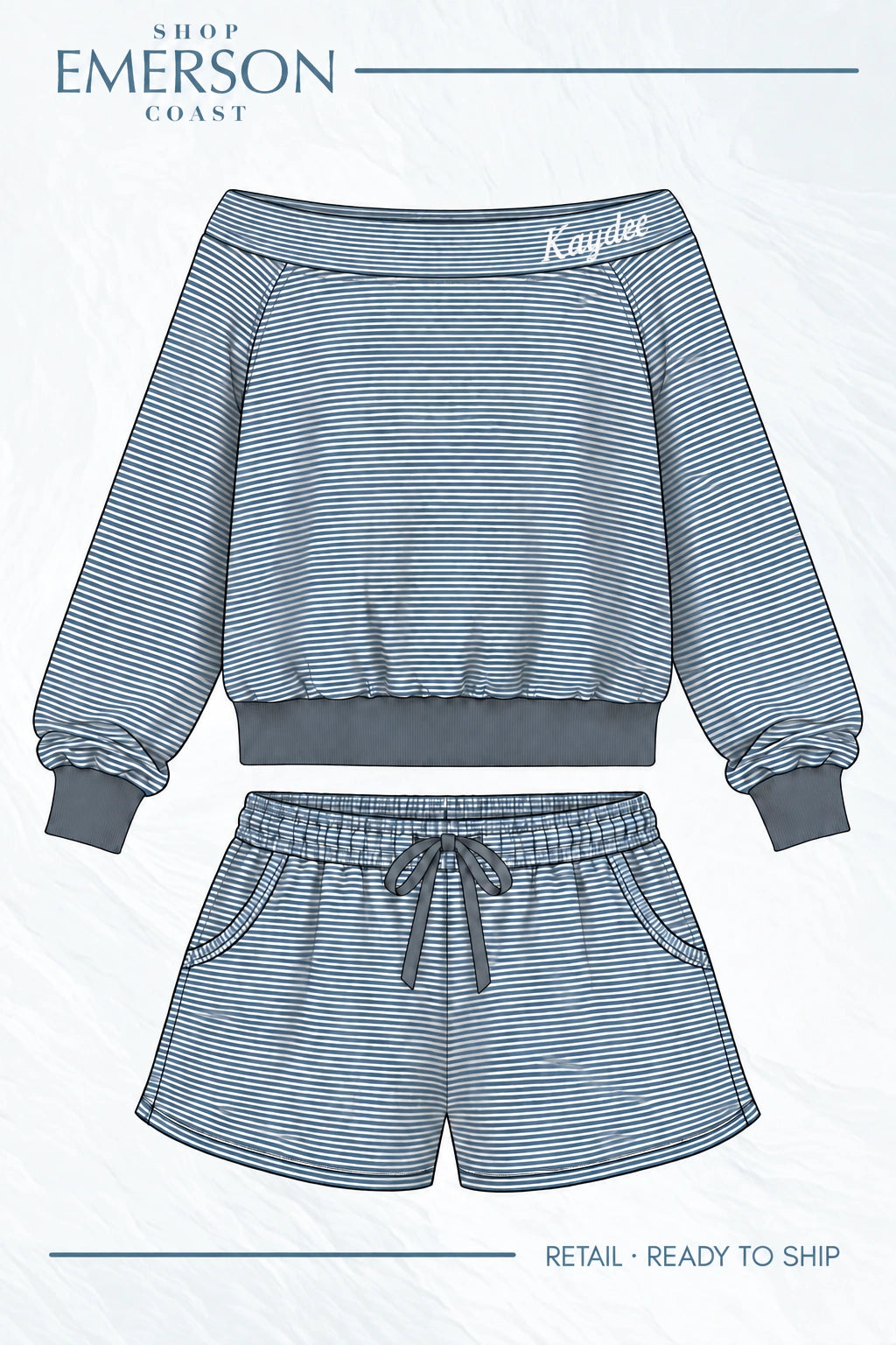 Kappa Delta Cozy Hour Off The Shoulder Set