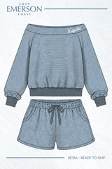 Kappa Delta Cozy Hour Off The Shoulder Set