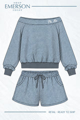 Phi Mu Cozy Hour Off The Shoulder Set
