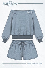 Sigma Kappa Cozy Hour Off The Shoulder Set