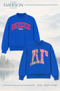 Delta Gamma Blue Lakeside Reversible Mockneck