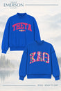Kappa Alpha Theta Blue Lakeside Reversible Mockneck