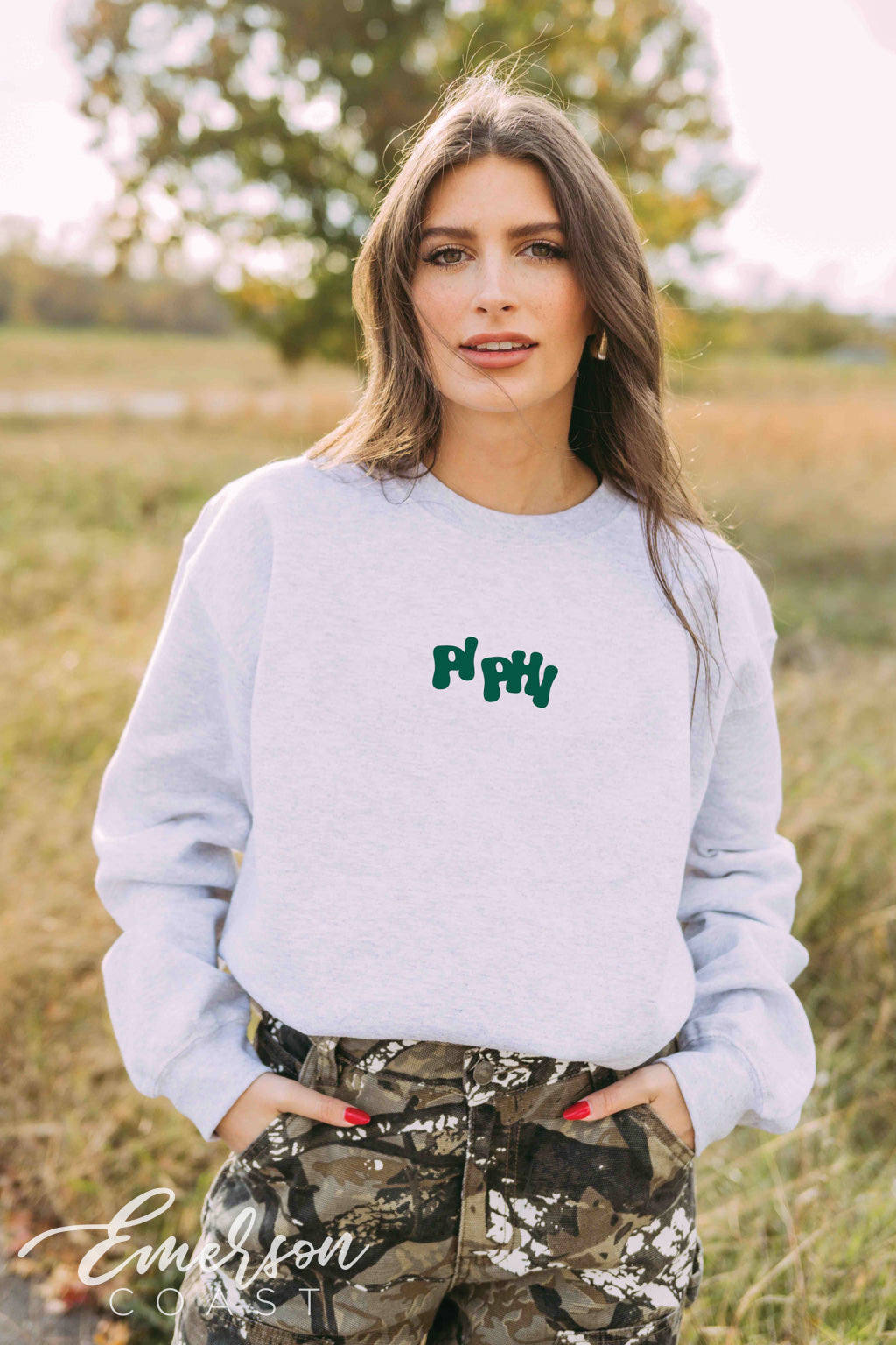 Pi Beta Phi It's Giving Outdoors Crewneck