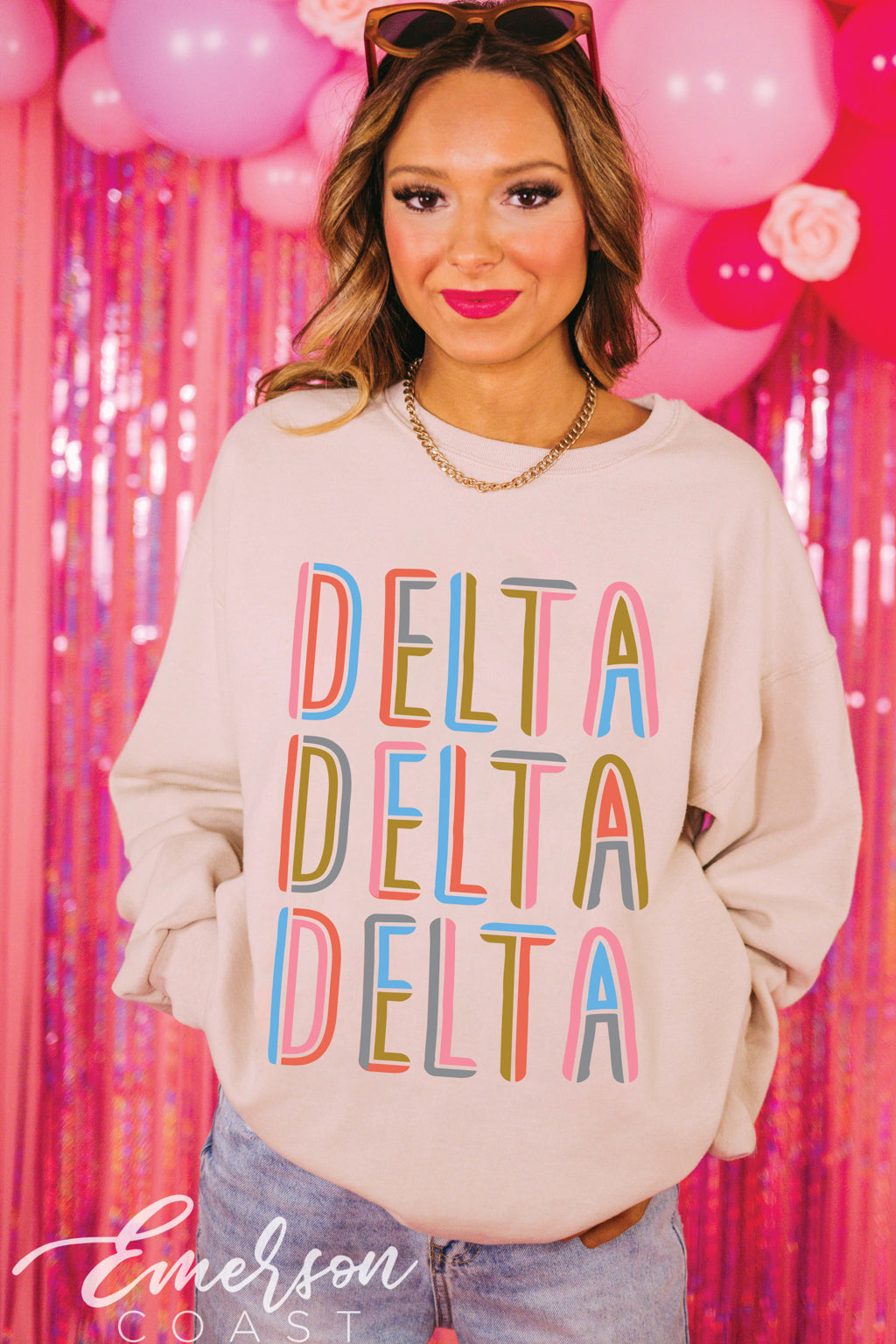 Delta Delta Delta Artsy Crewneck