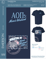 EC-02801 NEW Alpha Omicron Pi West Virginia University Mom's Weekend 2026-MD