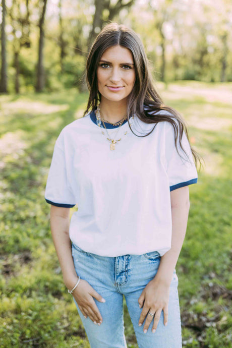 White/Navy