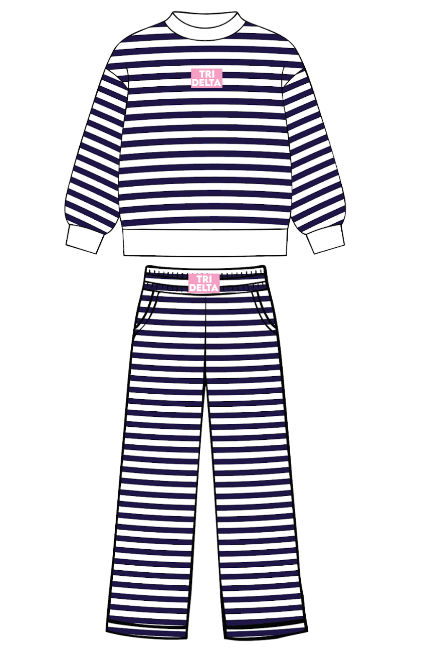 EC-8376 REP Delta Delta Delta Texas A&M University Stripe Set 2025-PR