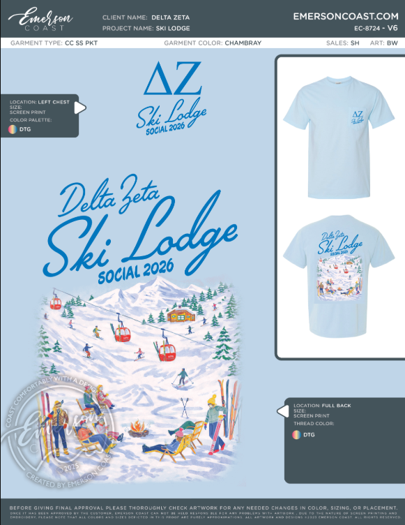 EC-8724 NEW Delta Zeta Auburn University Ski Lodge 2025-DF