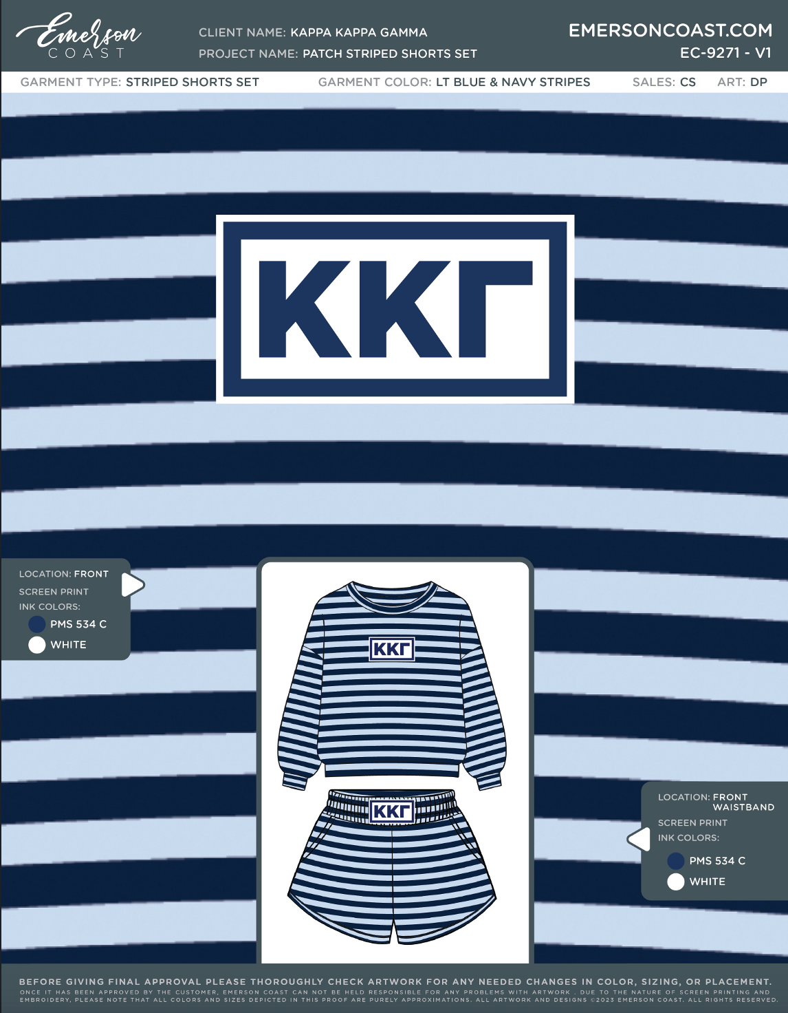 EC-9271 REP Kappa Kappa Gamma Louisiana State University Set 2026 PR
