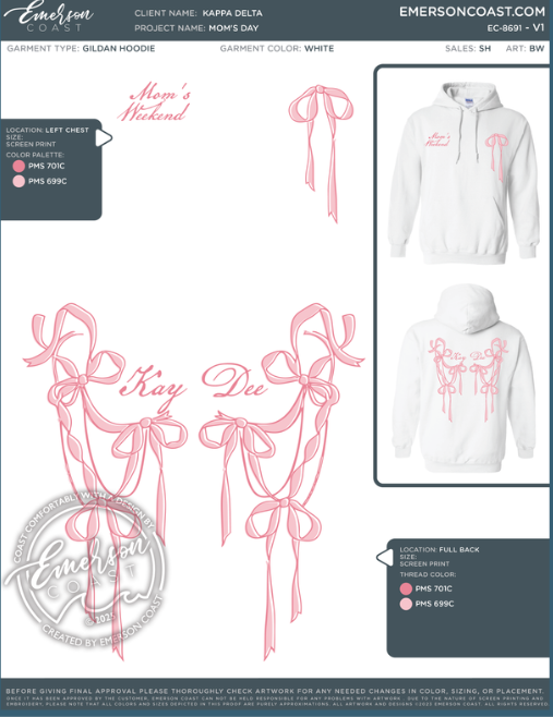 EC-8691 REP Kappa Delta Texas tech university Mom's Day Hoodie 2025-MD