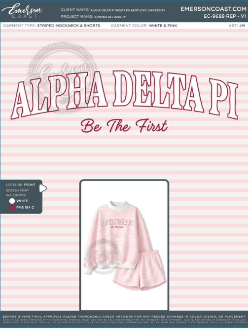 EC-9688 REP Alpha Delta Pi Western Kentucky University Set 2026-PR