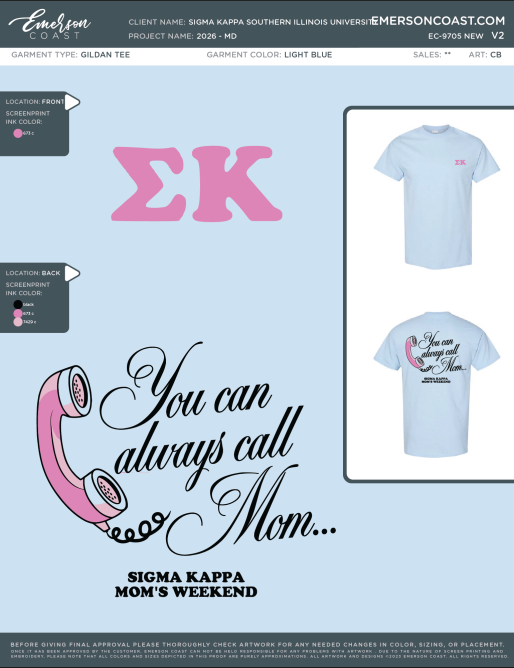 EC-9705 NEW Sigma Kappa Southern Illinois University 2026 - MD