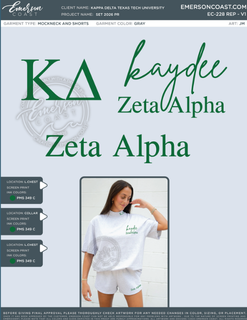 EC-228 REP Kappa Delta Texas Tech University Set 2026 PR