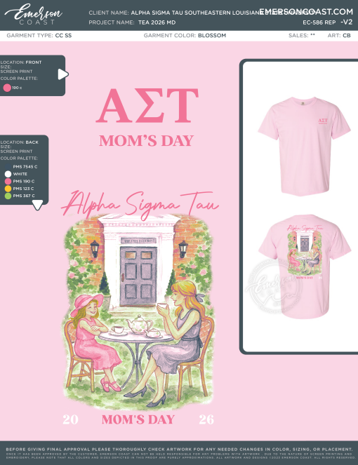 EC-586 REP Alpha Sigma Tau Southeastern Louisiana State University Tea 2026 MD