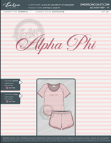 EC-01317 REP Alpha Phi University of Mississippi Pajamas 2026-PR