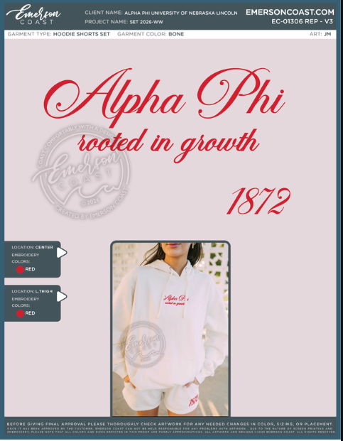 EC-01306 REP Alpha Phi University of Nebraska Lincoln Set 2026-WW - bottoms