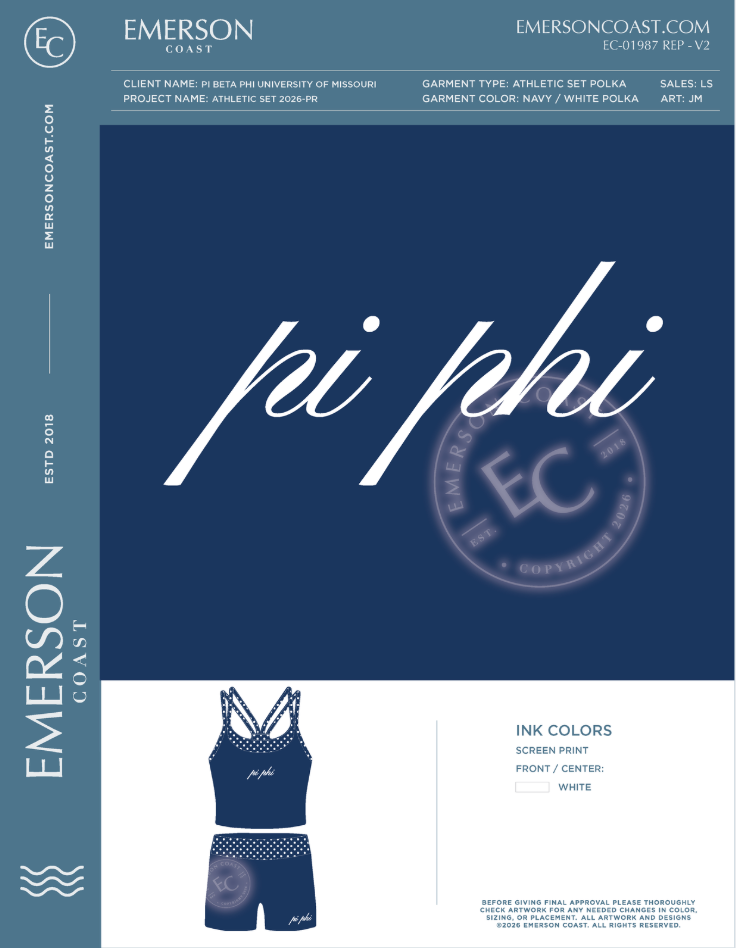 EC-01987 REP Pi Beta Phi University of Missouri Athletic Set 2026-PR