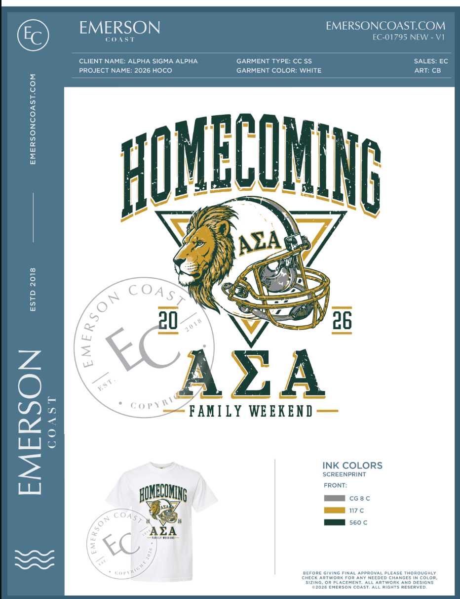 EC-01795 NEW Alpha Sigma Alpha Methodist University Homecoming 2026 HOCO