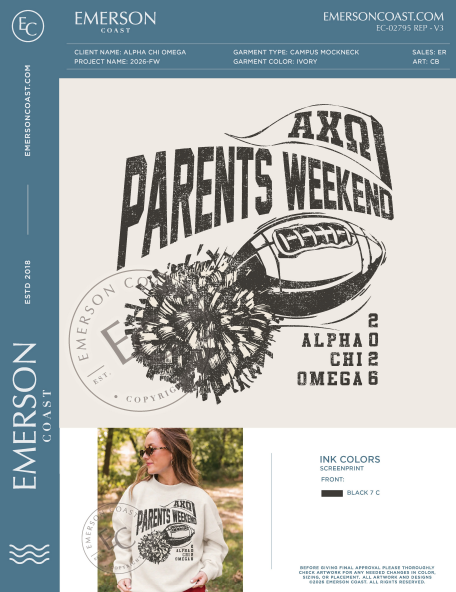 EC-02795 REP Alpha Chi Omega Washington State Parents Weekend Football 2026-FW