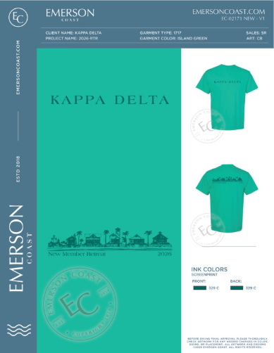 EC-02171 NEW Kappa Delta Troy University New Member Retreat Tees 2026-RTR