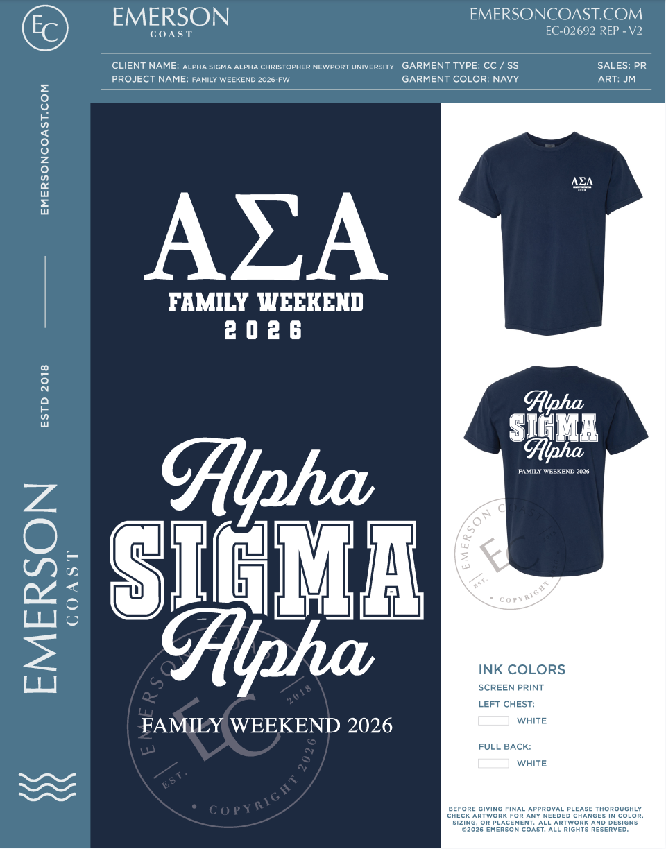 EC-02502 REP Alpha Sigma Alpha Christopher Newport University Family Weekend 2026-FW