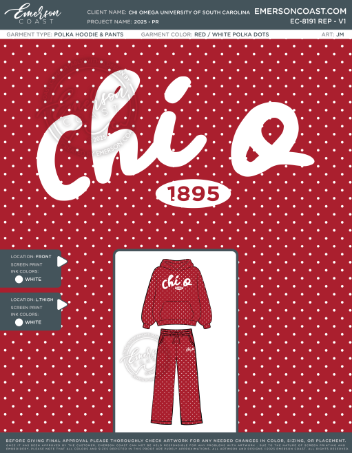 EC-8191 REP Chi Omega University of South Carolina 2025 - PR