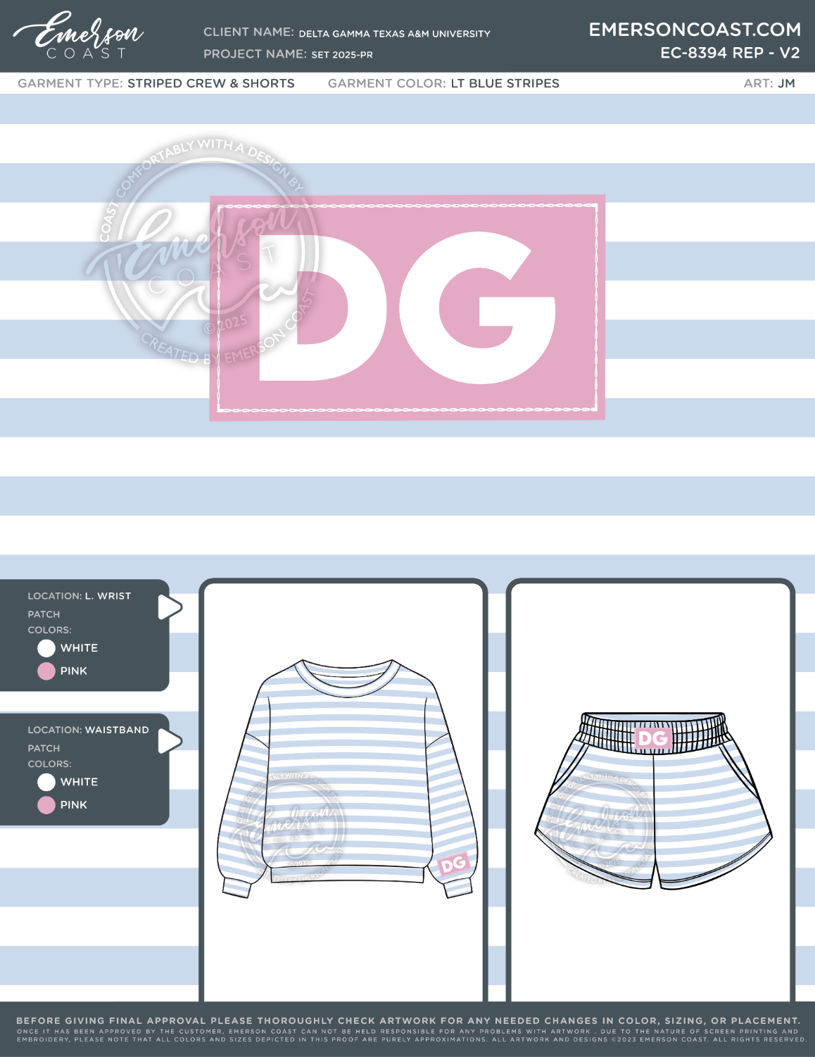 EC-8394 REP Delta Gamma Texas A&M University Set 2025-PR