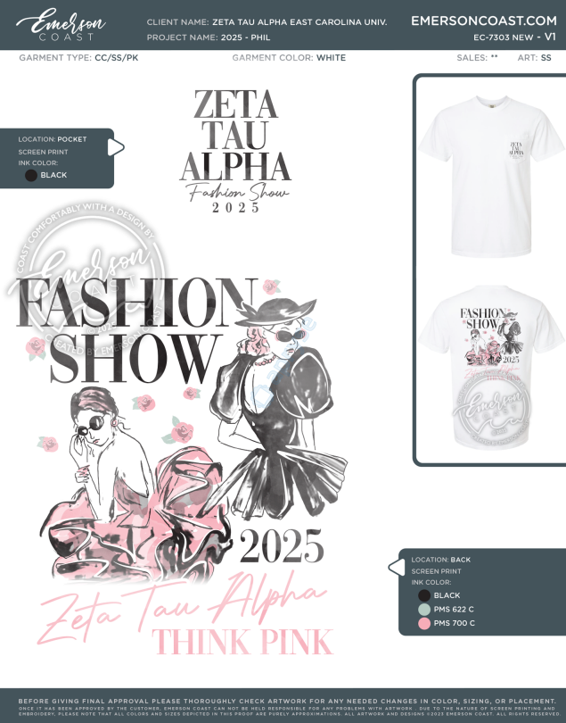 EC-7303 NEW | Zeta Tau Alpha East Carolina University 2025 - PHIL