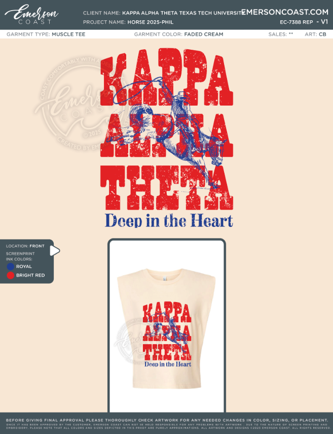 EC-7388 REP | Kappa Alpha Theta Texas Tech University Horse 2025-PHIL