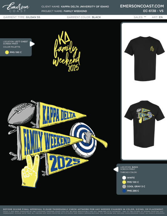 EC-6138 NEW Kappa Delta University of Idaho Family Weekend 2025-FW