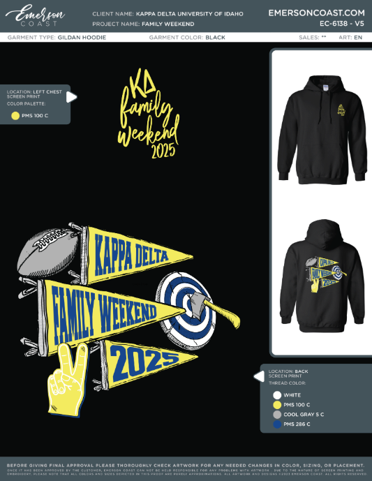 EC-6138 NEW Kappa Delta University of Idaho Family Weekend 2025-FW