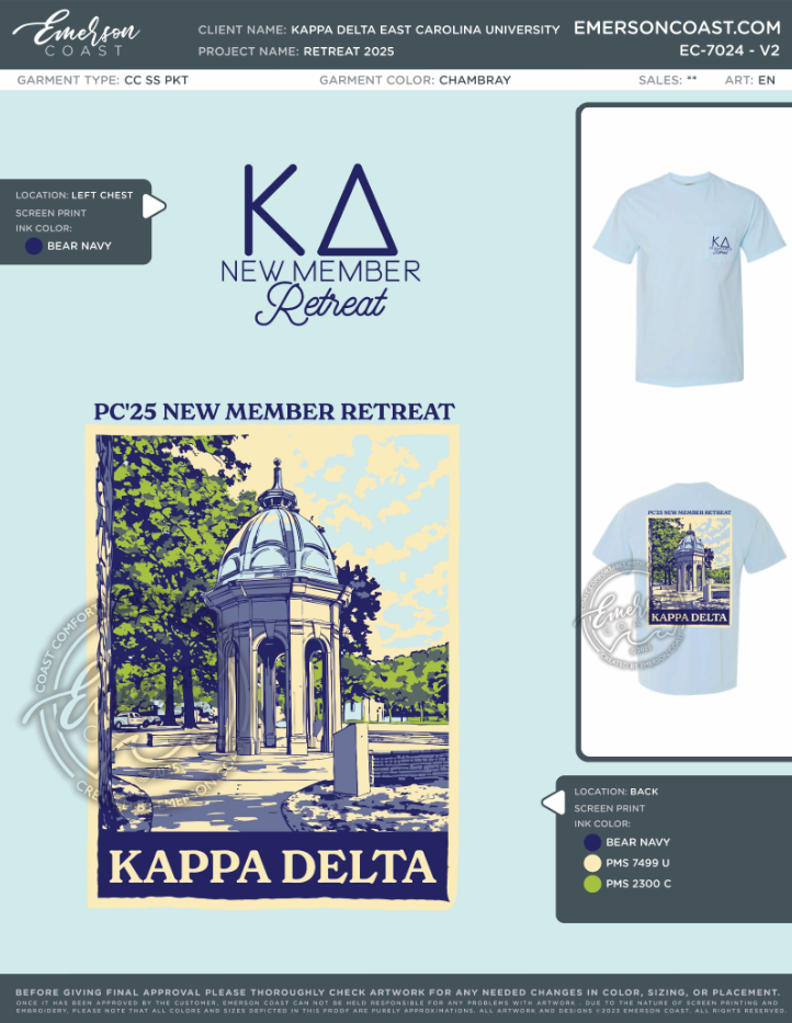 EC-7024 NEW Kappa Delta East Carolina University Retreat 2025-RTR