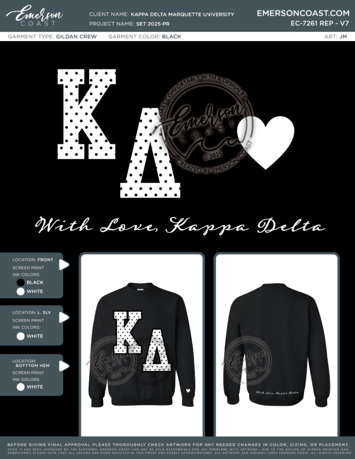 EC-7261 REP Kappa Delta Marquette University Set 2025-PR - CREWNECK
