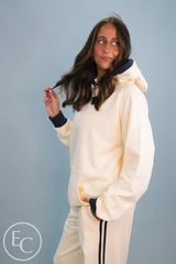 Emerson Coast Sideline Raglan Hoodie & Double-Stripe Wide Leg Pants