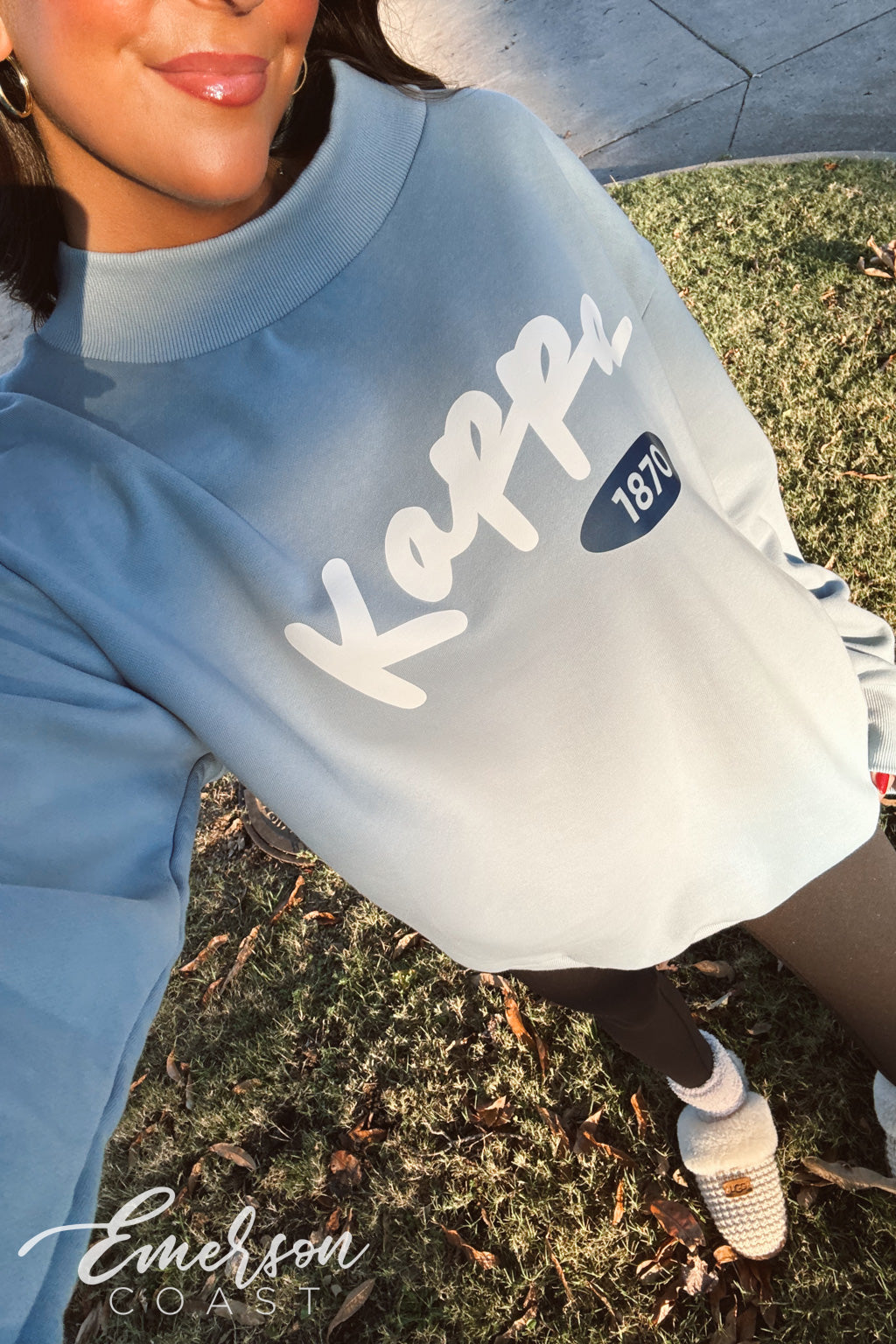 Pi Phi Aspen Mock Neck Sweatshirt