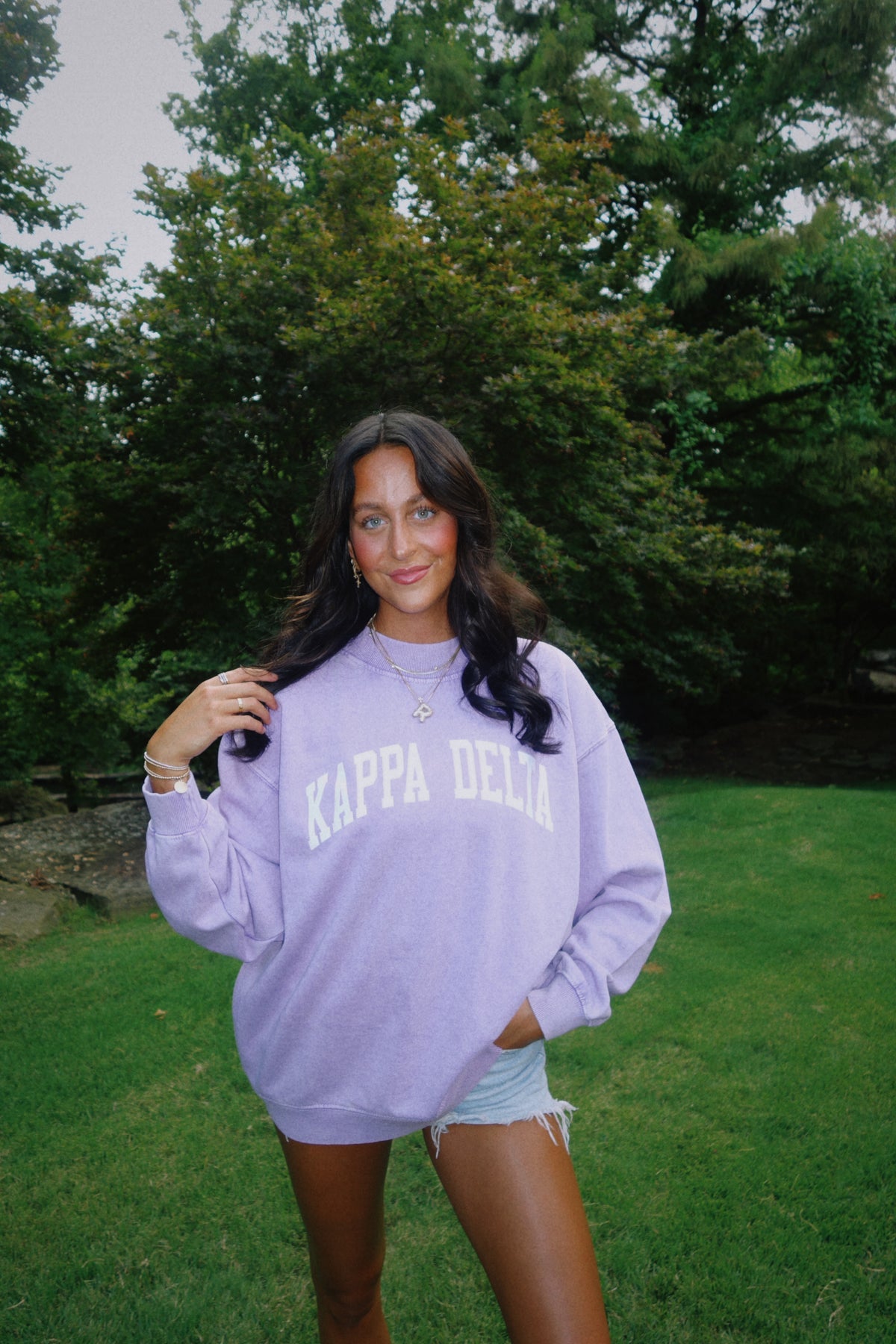 Kappa Delta Purple Mock Neck Sweatshirt