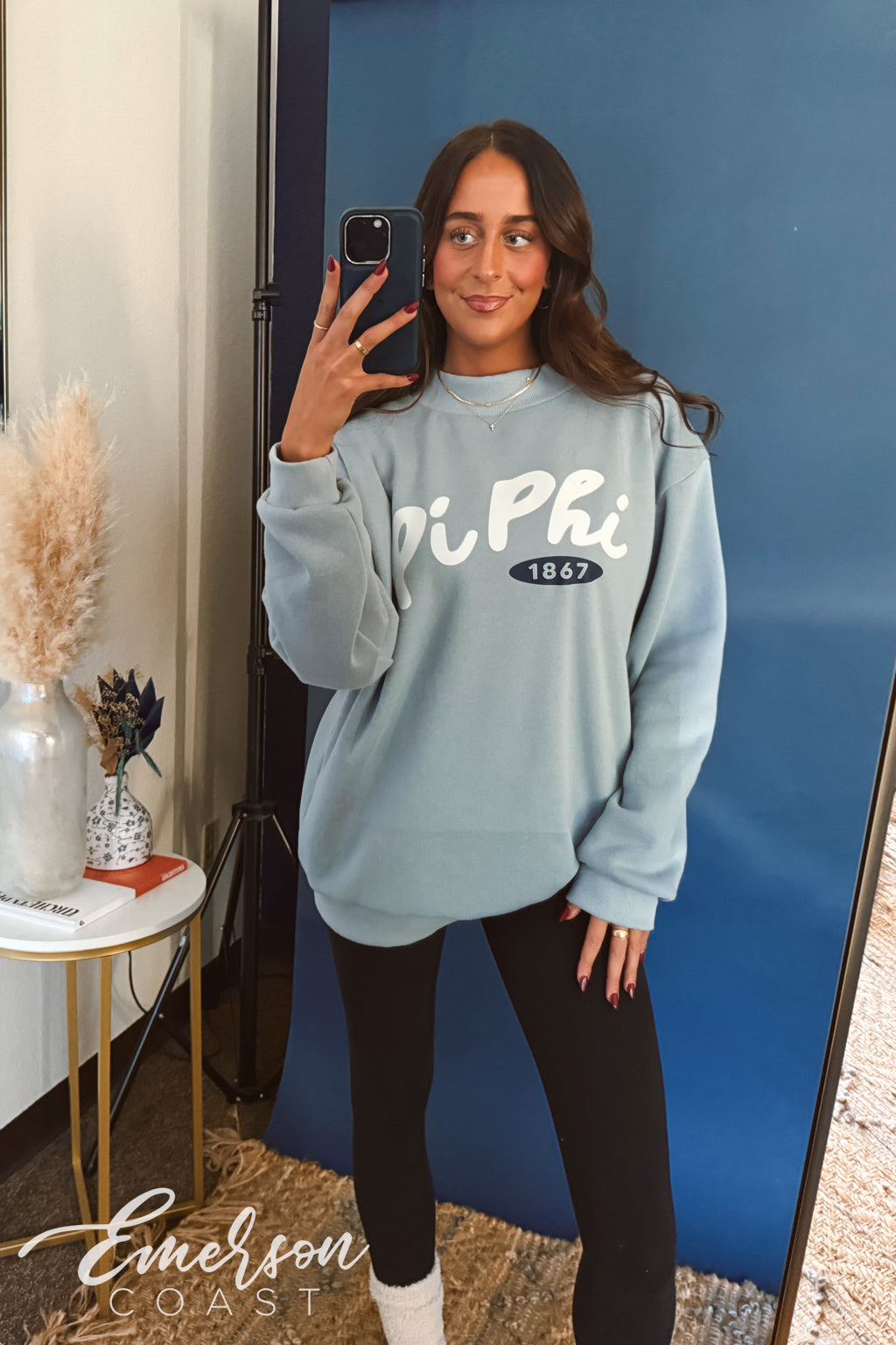 Pi Phi Aspen Mock Neck Sweatshirt