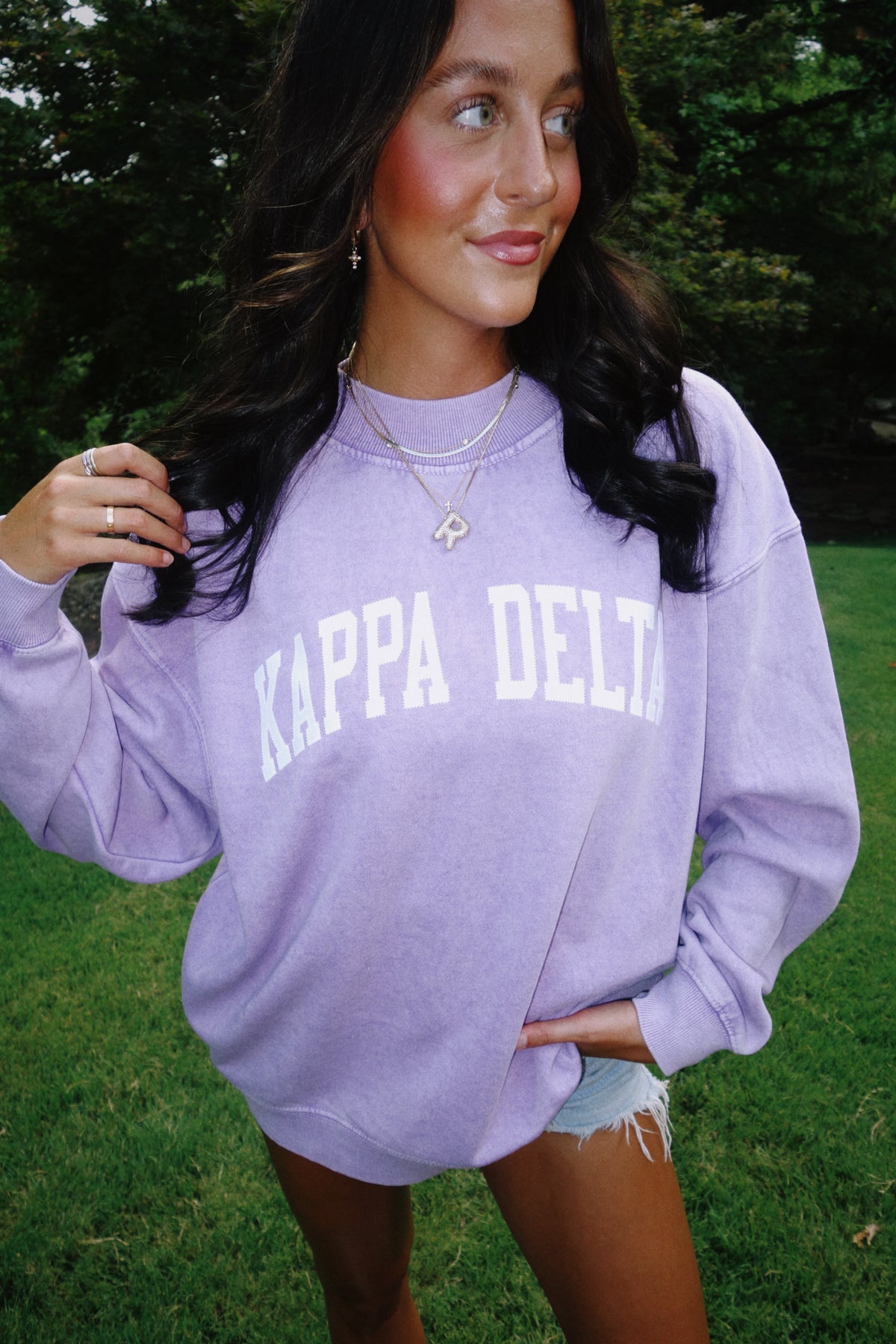 Kappa Delta Purple Mock Neck Sweatshirt