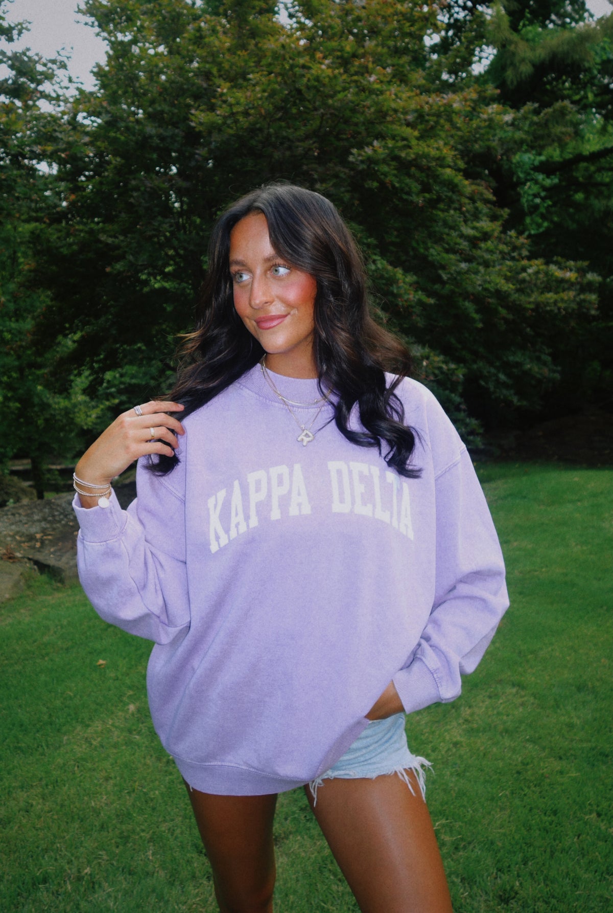 Kappa Delta Purple Mock Neck Sweatshirt