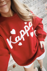 Kappa Red Hearts Crewneck