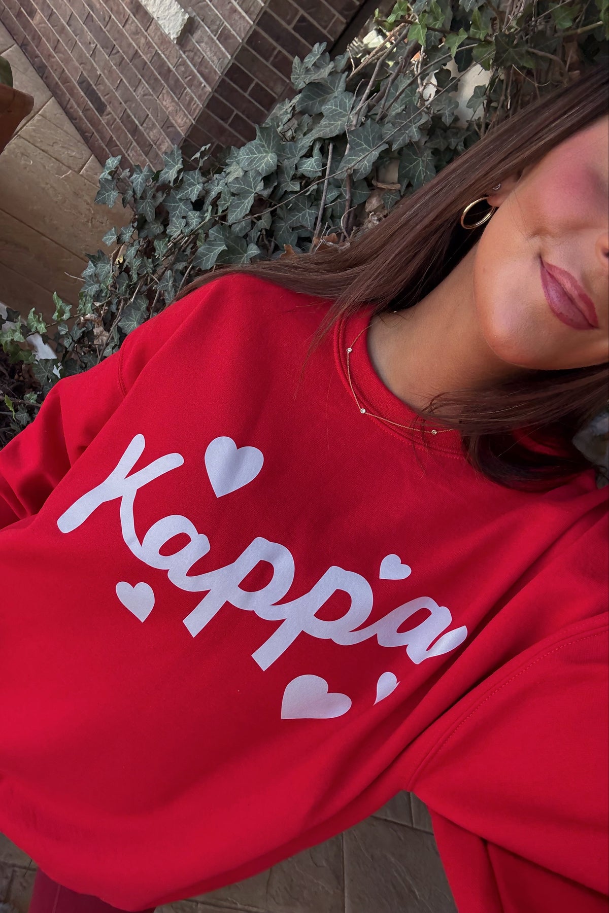 Kappa Red Hearts Crewneck