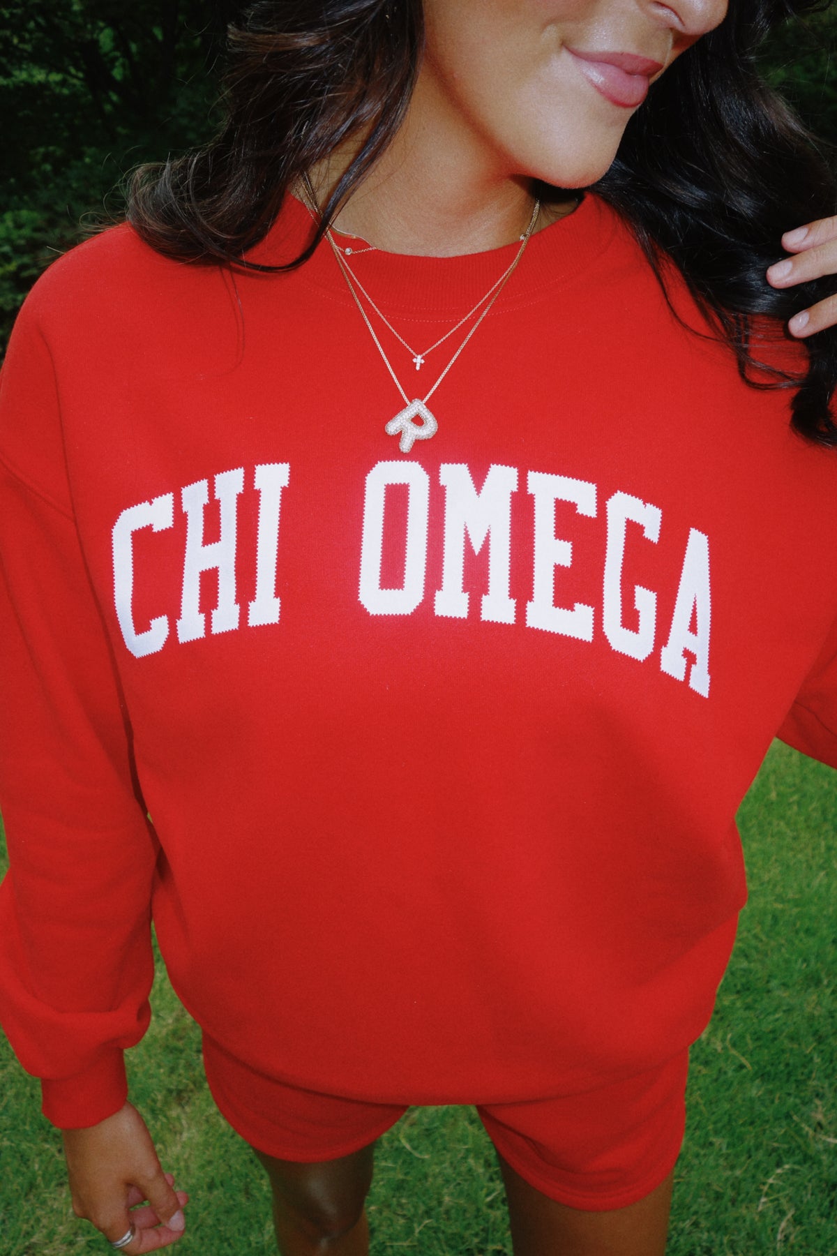 Chi Omega Red Varsity Breeze Set