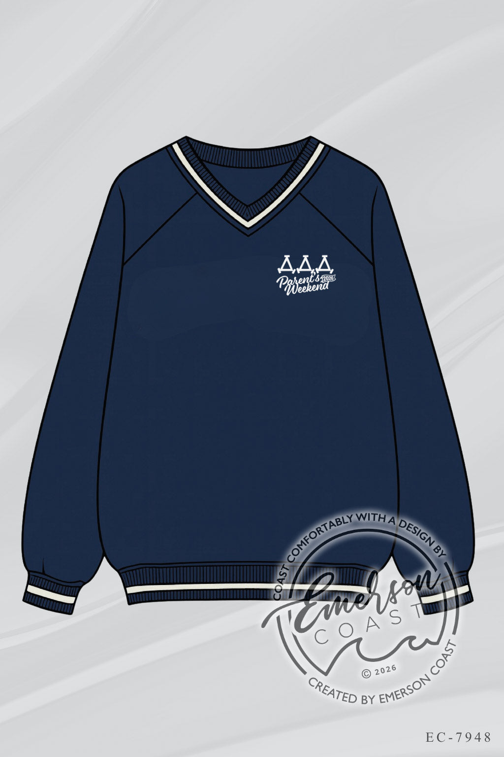 Tri Delta Parents Weekend Letterman Pullover