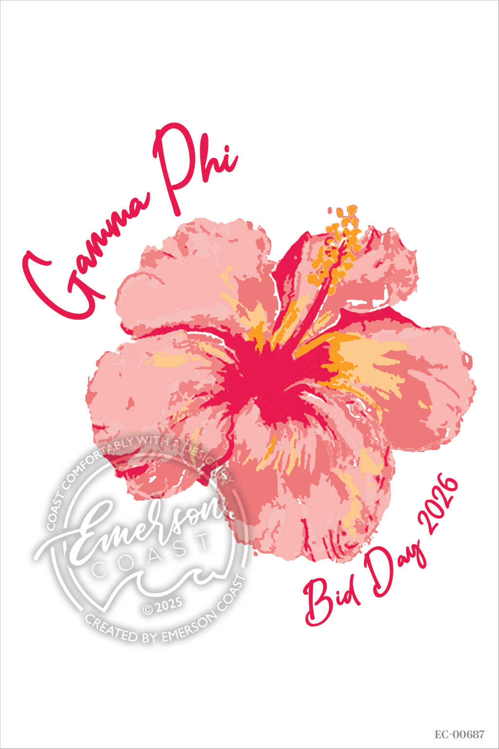 GPhi Tropical Paradise Bid Day Tee