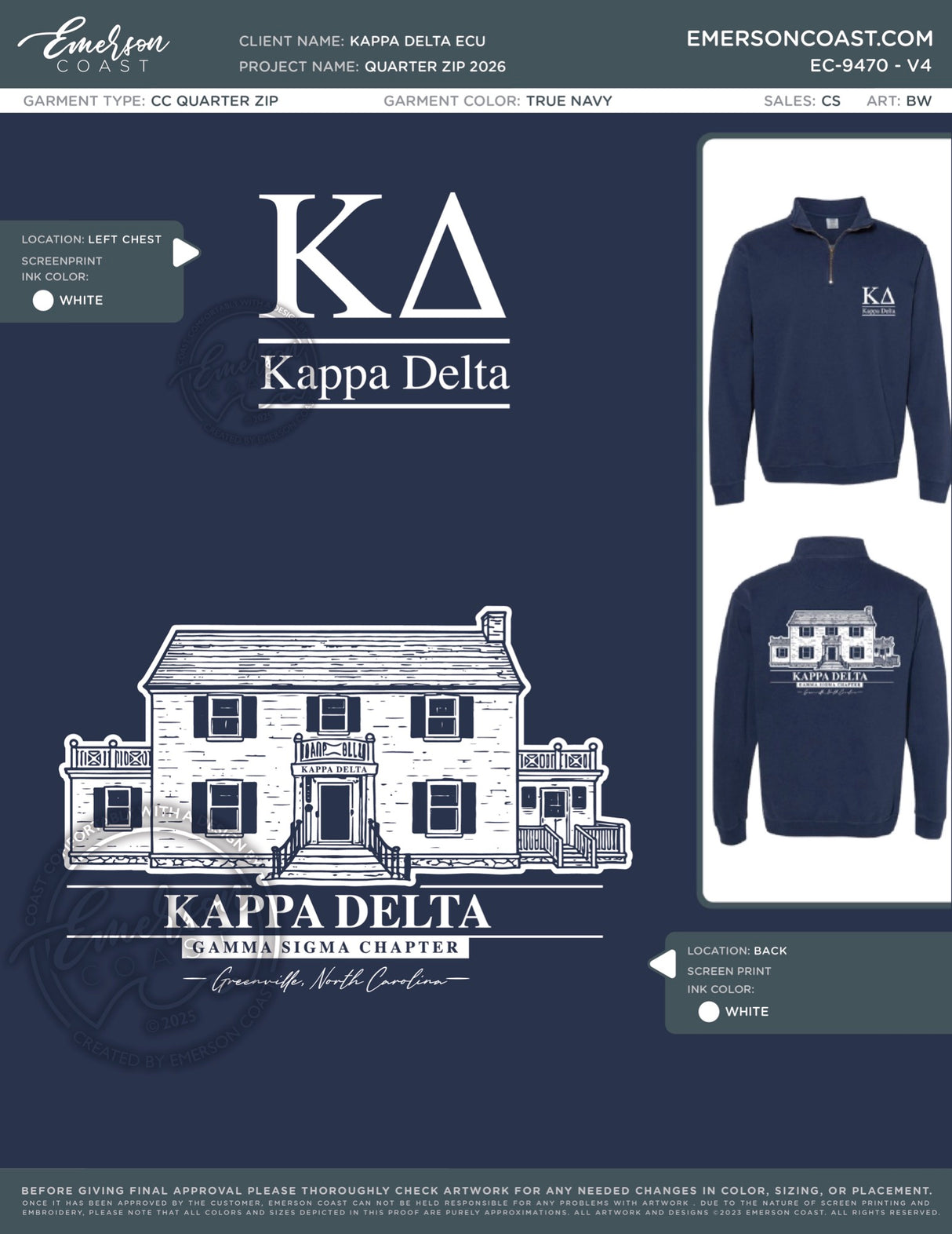EC-9470 REP Kappa Delta East Carolina University 2026 - PR