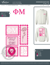 EC-7950 REP Phi Mu Arkansas Tech University Stamp Set 2025-PR