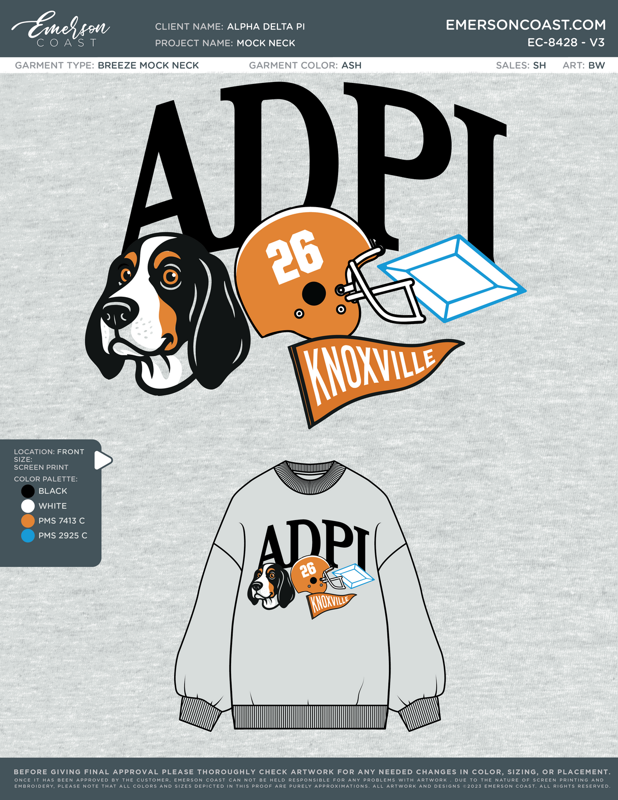 EC-8428 REP Alpha Delta Pi University of Tennessee Football 2025-PR