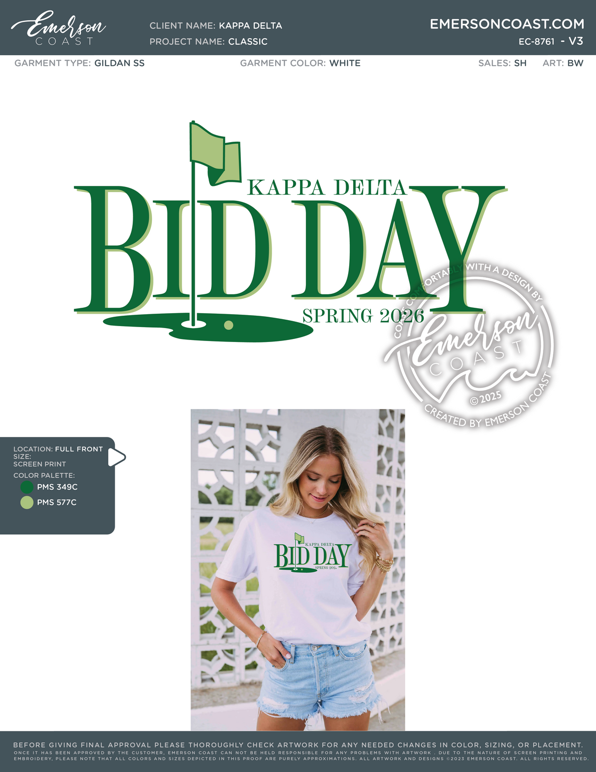 EC-8761 NEW Kappa Delta Texas Tech University Classic 2025-BD